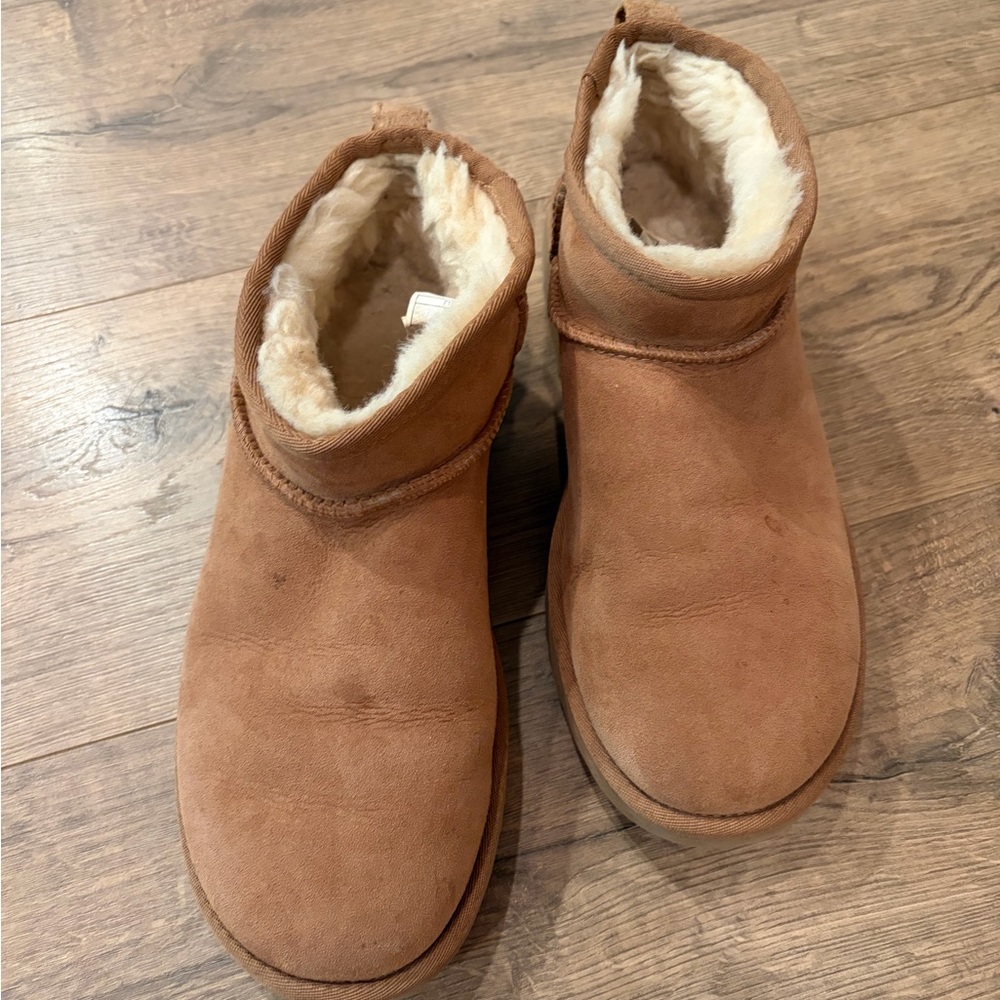 UGG chestnut ultra mini boots